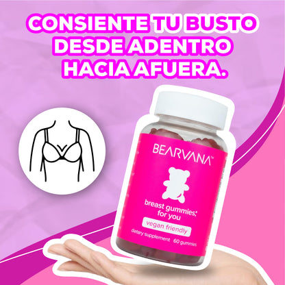 Gran Combo Gomas X2 Bearvana Booty Breast Glúteos Más Grandes Y Firmes
