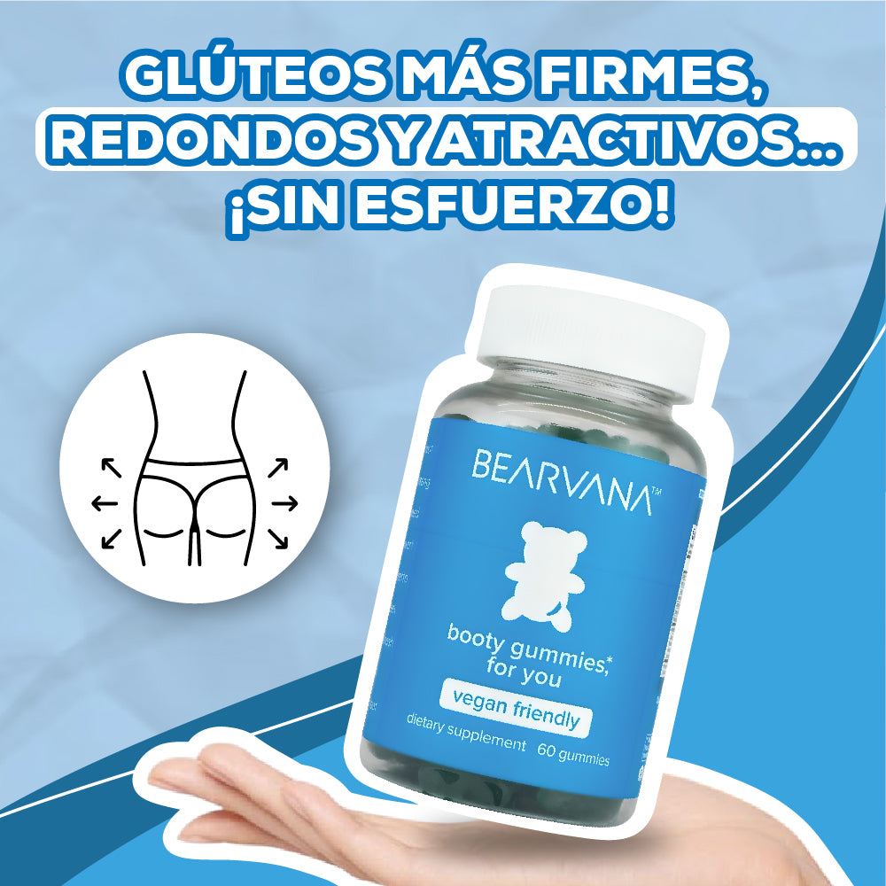 Gran Combo Gomas X2 Bearvana Booty Breast Glúteos Más Grandes Y Firmes