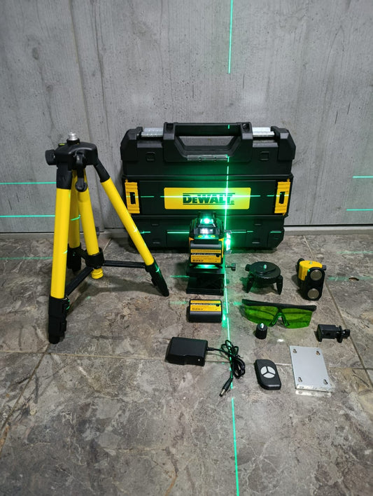 Nivel Láser Profesional 360° con Trípode y Accesorios
