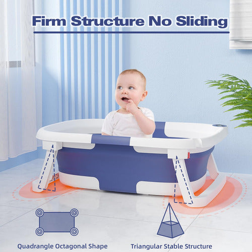 Bañera De Bebe Plegable Con Termometro