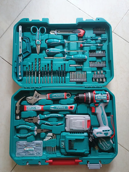 taladro Inalámbrico de 20V + 165 piezas de herramientas
