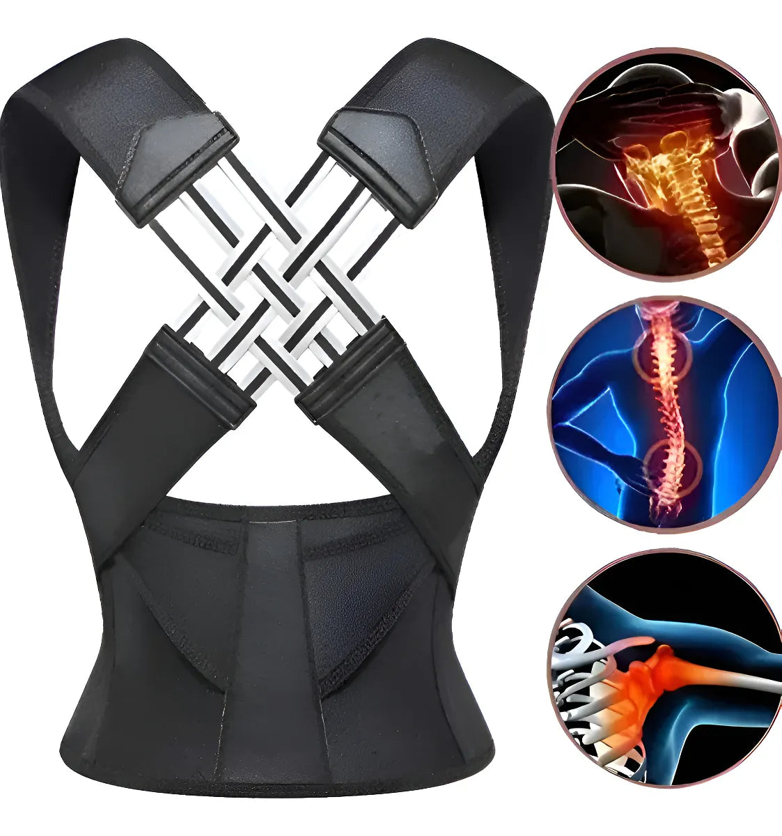 “Corrector Postura Ajustable: Ideal para Hombres y Mujeres”