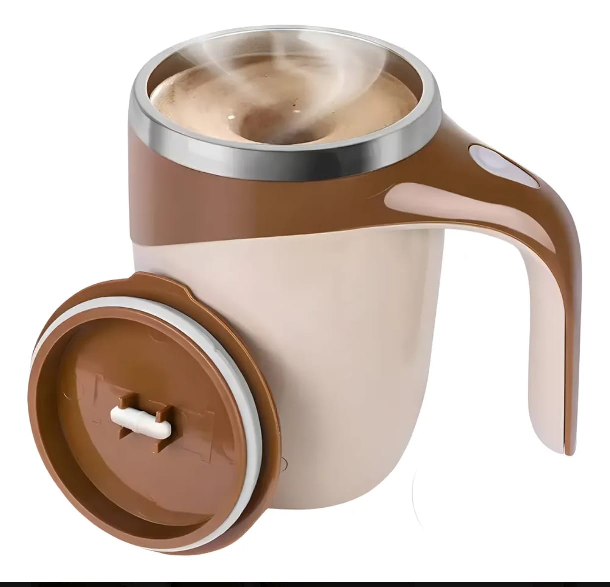 Taza De Cafe Inoxidable Automezclable