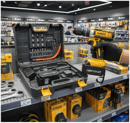 Taladro Potente Inalambrico 128v Dewalt