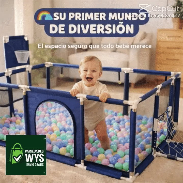 Corral Juegos Para Bebe Color Azul