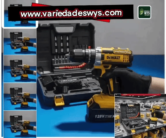 Taladro Potente Inalambrico 128v Dewalt