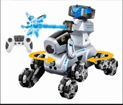 Perro Robot Recargable Lanzador De Hidro