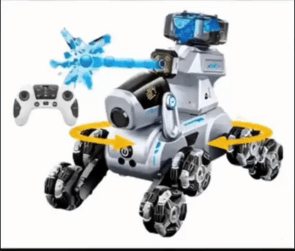 Perro Robot Recargable Lanzador De Hidro