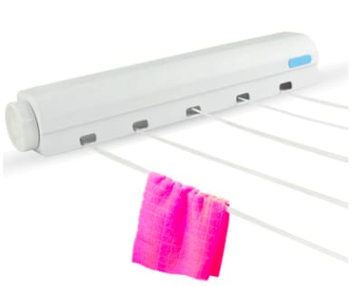 Tendedero retractil de 5 cuerdas