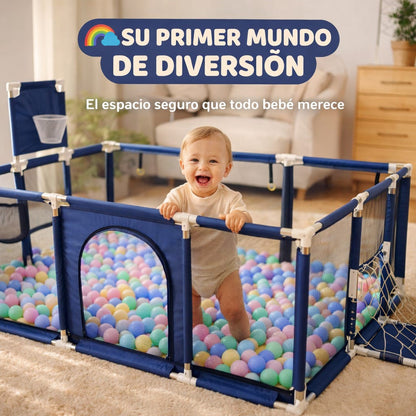 Corral Juegos Para Bebe Color Azul