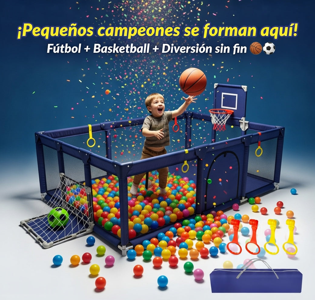 Corral Juegos Para Bebe Color Azul